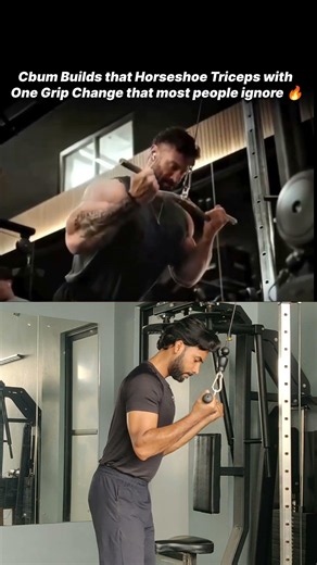 🔥 CBUM REVERSE TRICEP PUSHDOWN — PERFECT FORM! #shorts