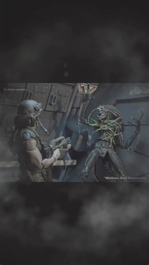 Alien Xenomorph. shot and killed. #ai #alien #xenomorph #actionfigures #shorts