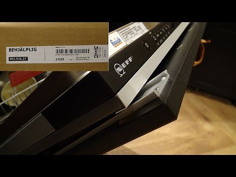 How To Install An "IKEA BEHJALPLIG" Sliding Hinge On Bosch, Neff or Siemens Integrated Dishwasher