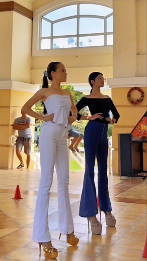 High Heel Walking Skills and Balance Practice ❤️ #highheel #highlights #model #heels #shoes #fashion