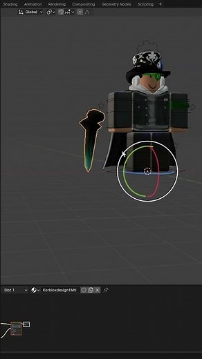 How to give your avatar KORBLOX in Blender #roblox #robloxgfx #gfx #korblox #tips #blender3d #3dart