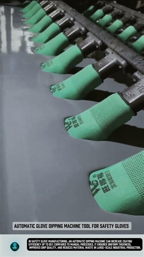 Automatic Glove Dipping Machine tool for safety gloves #tools
