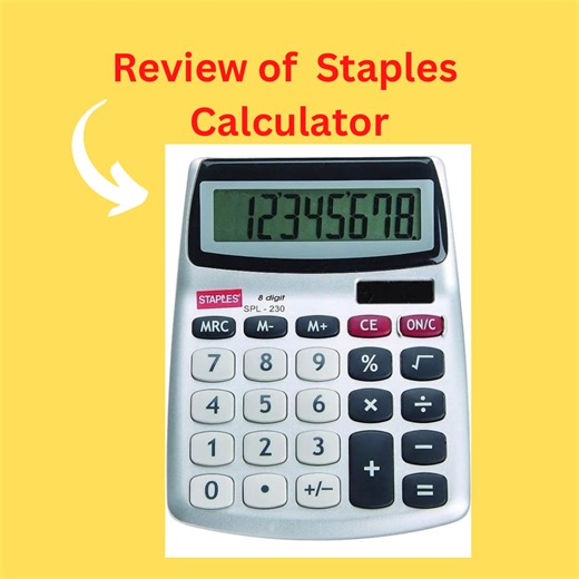 Watch Staples Calculator- in hand Review! on Amazon Live