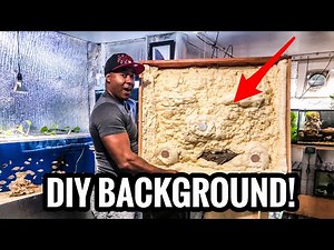 How to MAKE a DIY 3D BACKGROUND for your AQUARIUM - Part 1