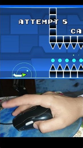 Geometry Dash: Hardest Narrowest arrow challenge #geometry #geometrydash #kaiguy #shortsfeed #shorts