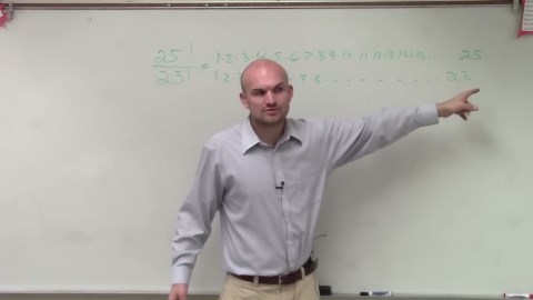 Simplifying a factorial divided by another factorial