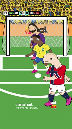 BRASIL 1x2 NORUEGA... BEM AMIGOS, ACABOU. #copadomundo #futebol #brasil #noruega