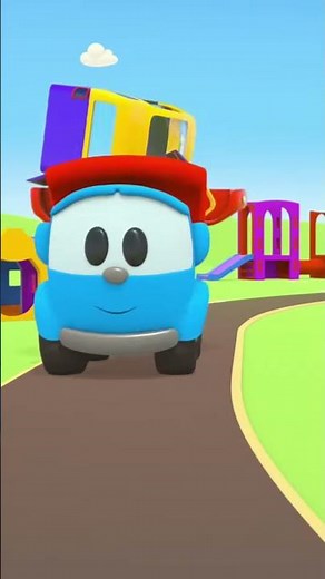 Leo the Truck brings parts for his friends' new car | Vehicle cartoons for kids