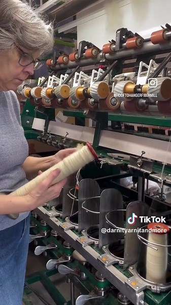 Spinning Wool into Yarn at Our Fiber Mill