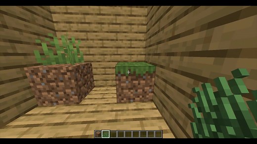 How to turn dirt to grass block with Grass!#minecraft #command #cool #easy #tutorial