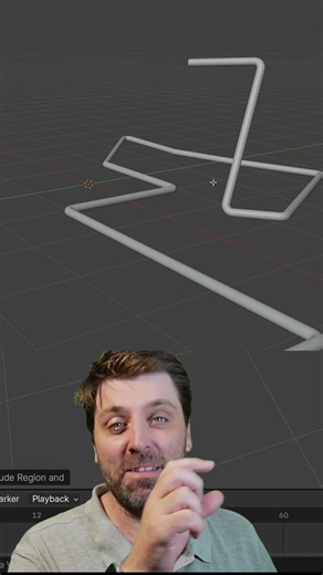 This Blender Trick Saves Hours on Pipes #blender #geometrynodes