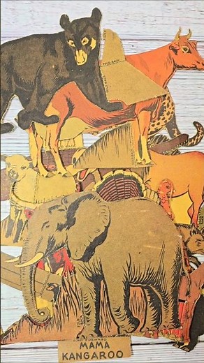 A Friend Gave Me These Vintage Animal Paper Dolls! #ephemera #VintageFinds