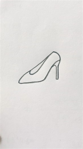 high heel 👠 drawing #highheels #drawing #art #simple #shorts