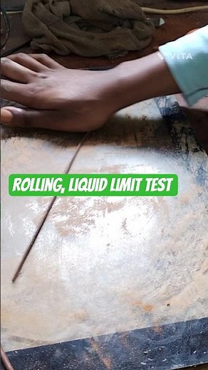 how to roll soil threads for plastic limits test/liquid limit test/ atterberg limits test #foryou #f