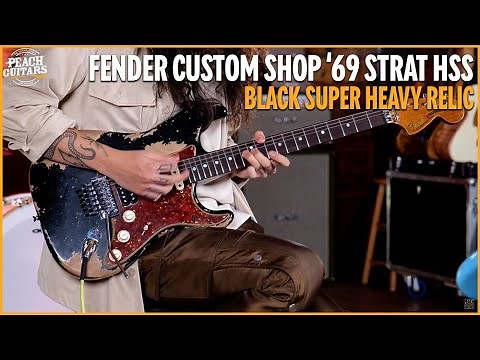 Fender Custom Shop 69 HSS Strat | Super Heavy Relic Black