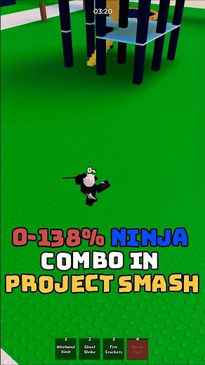 0-138% EASIEST NINJA COMBO | PROJECT SMASH #roblox #pvp #projectsmash