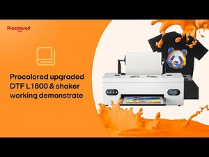 Procolored upgraded F13 DTF Printer +shaker/dryer working demonstrate