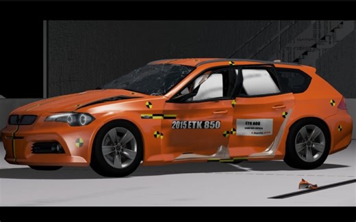 [BeamNG] 安全气囊 ETK 850 自制MOD测试（俊橘剪辑）MOD版本:0.01