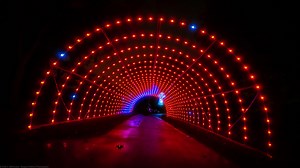 RGB Christmas Light Tunnel