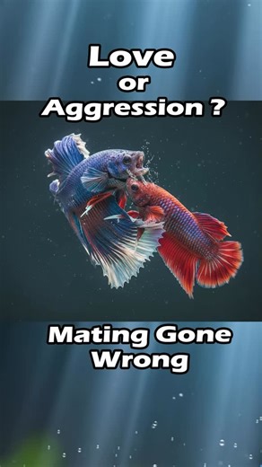 Devansh Bakhandi Aquatics on Instagram: "Betta Mating Gone Wrong 😲 Aggressive Love #bettafish #fishtank #fish #aquarium #diy #guppy #lotus #explorepage✨ #explorer"