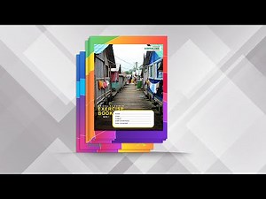 How to design a simple Ghana Schools Exercise book cover. || Photoshop CC tutorials.