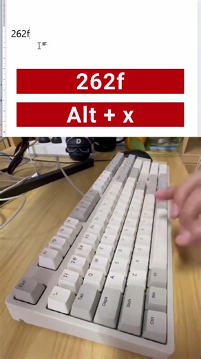 Typing Trick (code 262F) | #keyboard #asmr #typing #pc#computerkeyboard