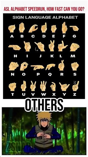 How Fast Can You Do ASL Like Kakashi? #shorts