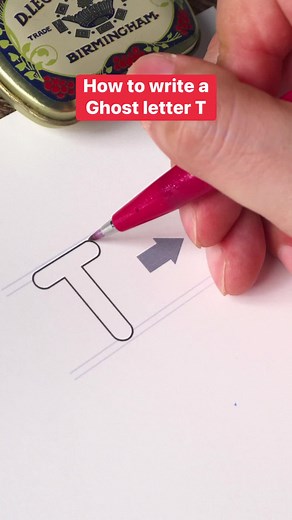 11K views · 236 reactions | How to write a ghost letter T #lettering | Made by Edgar | Facebook