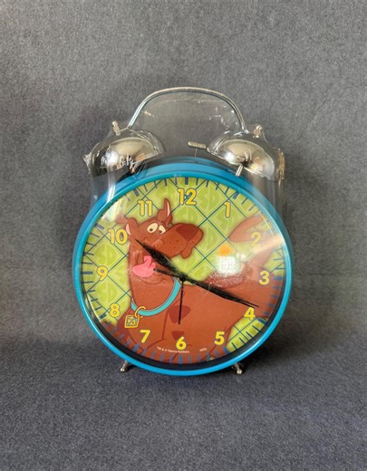 Scooby-doo Jumbo Double Bell Alarm Clock With Feet / Wall Hang or Freestand / Original Sealed Plastic 2005 Warner Bros 2AA Battery Operated - Etsy