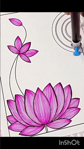 Beautiful Lotus Mandala Art 🌸 | Step-by-Step Easy Mandala Drawing for Beginners”