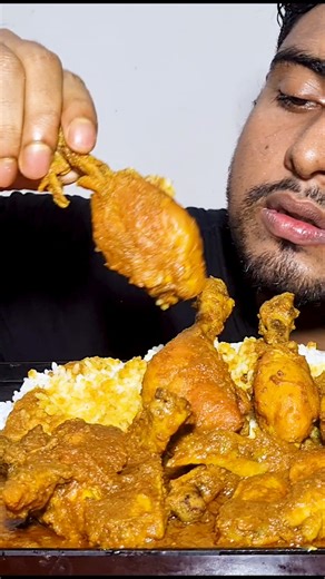 305K views · 4.8K reactions | Enjoy the sizzling sounds and flavors of traditional spicy chicken curry. A satisfying ASMR mukbang moment you don’t want to miss! #asmr #mukbang #chickencurry #ChickenCurry #ASMRMukbang #ChickenEating #SpicyFood #FoodShorts #MukbangShorts #BengaliFood #DesiASMR #EatingSounds | Mukbanger bhai | Facebook