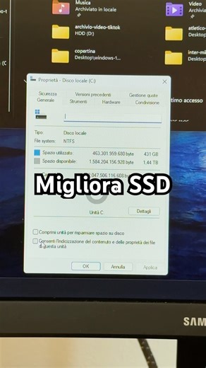 Migliora l’SSD #ssd #pc #tutorial