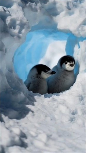REAL Baby Penguins Exploring Winter World 🐧✨
