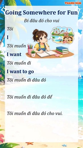 Luyện ghép câu, nghe và đọc tiếng anh #tienganh #thanhnam #learnenglish #englisheveryday
