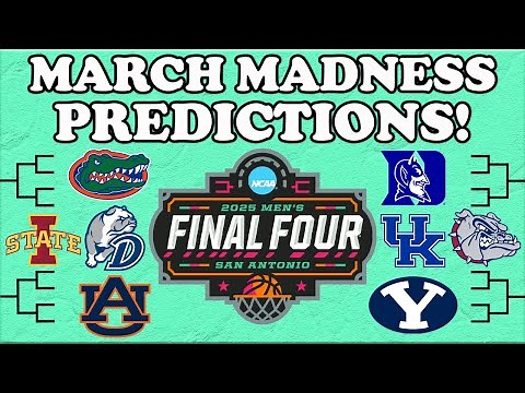 2025 March Madness Tournament Predictions! (Full Bracket Picks)