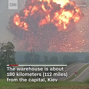 473K views · 6.4K reactions | Multiple explosions at an ammunition warehouse in Ukraine resulted in the evacuation of more than 30,000 local residents | CNN International | Facebook
