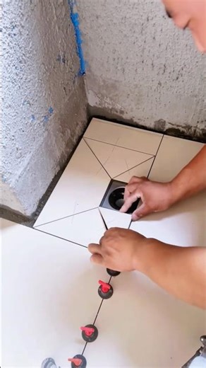 Floor Tile Installation – ASMR So Satisfying & Aesthetic Finish 🧱✨
