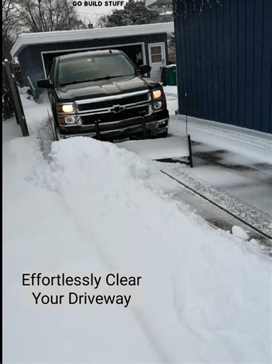 Compact Snow Plow for Easy Garage Storage