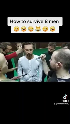 systema knife defence against 8 men