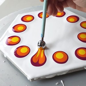 359K views · 5K reactions | Beautiful flower | with Dotting Tool | Easy painting ideas - All the paints used are a mixture of acrylic paint and water.  | Designer Gemma77 | Facebook