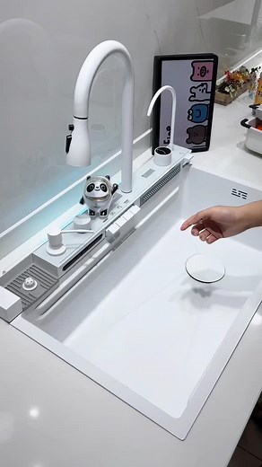 88K views · 89 reactions | Experience the ultimate convenience with this multifunctional kitchen sink! Designed for all your needs, it features multiple water flow options, a built-in glass cleaner, and a flexible faucet for effortless washing. Whether rinsing fruits, scrubbing dishes, or filling large pots, this innovative sink makes kitchen tasks smoother and more efficient. A game-changer for any home—practical, stylish, and designed for modern living! | Asian Technology | Facebook