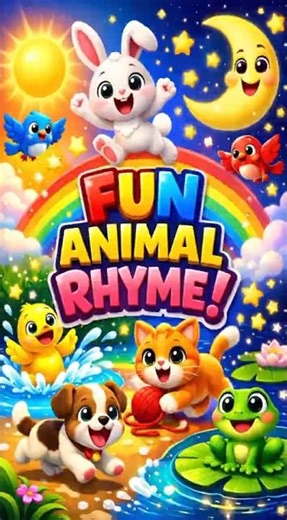 Fun Animal Rhyme for Kids 🐰 | Cute 3D Nursery Rhyme | FUNTOO TOONS