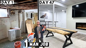 Budget basement renovation – solo project with big results