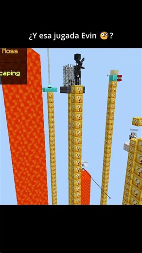 ¿Y esa jugada Evin 🧐? @EvinPro #minecraft #minecraftbedrock #mcpe #cubecraft #pillarsoffortune