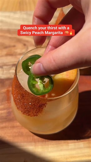 Whip up a Swicy Peach Marg in the Short Tumbler from the European Glassware range. 🍑🔥 | Coles