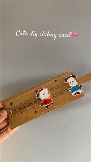 DIY sliding card 🫂 #diyideas #explore #fypyoutube #diycardideas #handmade #fyp #diycrafts #easydiy