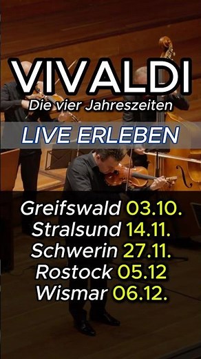 VIVALDI’S FOUR SEASONS - LIVE IN NORTHERN GERMANY 🎻 | Philharmonie der Solisten | Vladik Otaryan