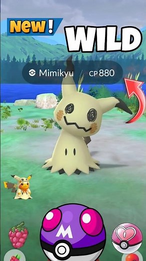 Furst Ever✨️Mimikyu Debut Catch in Pokemon Go