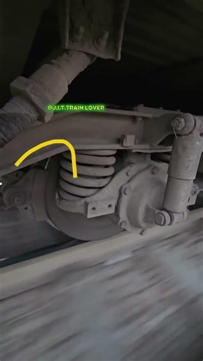Damaged bogie wheels suspension.😱#train #railway #shorts