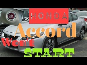 2008 HONDA ACCORD won't start issue.....one click....fixed!